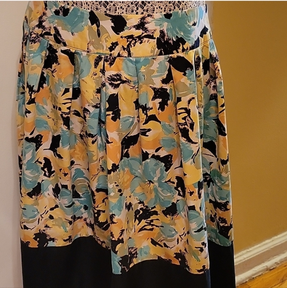 Ashley Stewart Multi-Collar Midi Skirt